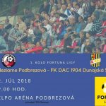 FK ŽELEZIARNE PODBREZOVÁ – FK DAC 1904 DUNAJSKÁ STREDA