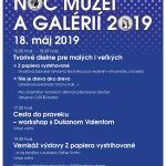 Noc múzeí a galérií 2019