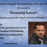 Novoročný koncert v obci Nemecká